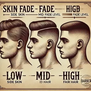 Klasyczna fryzura skin fade wykonana w salonie barberskim